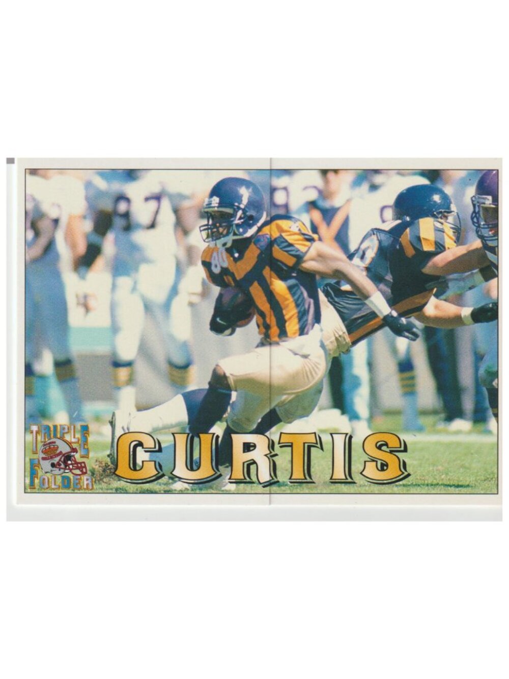 Curtis Conway 1994 Pacific Trading Cards Triple Folder – Ungraded – Bears